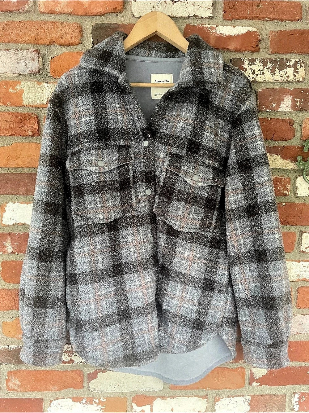 Cozy Abercrombie & Fitch "Oversized Sherpa Shacket", "Teddy Fleece Line” NWOT c